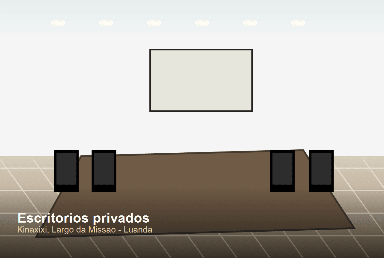 Escritorios privados para arrendamento no Kinaxixi